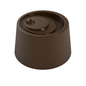 Implast Round Swirled Praline Polycarbonate Chocolate Mould